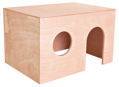 Trixie cavia huis hout | 27x19x17 cm, set van 2