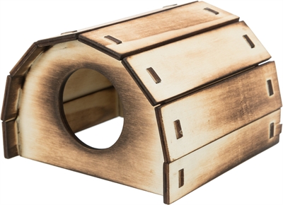 Trixie huis mikkel hamster | hout gevlamd 13x12x9 cm, 2 st.