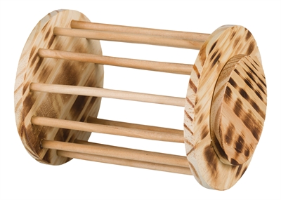 Trixie hooiruif met deksel hout gevlamd | 15x15x19 cm