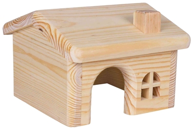 Trixie huis hamster hout | spijkervrij 15x15x11 cm, 2 stuks