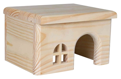 Trixie huis hamster hout spijkervrij | 15x15x12 cm, 2 st