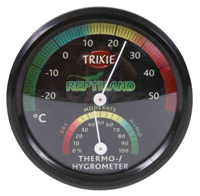 Trixie reptiland thermometer/hygrometer analoog | 7,5x7,5 cm, 3 st