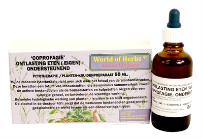 Dierendrogist world of herbs coprofagie ontlasting eten | 50 ml