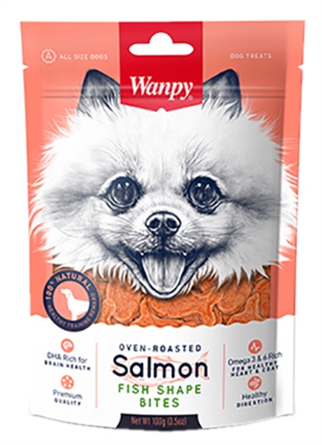 Wanpy oven-roasted salmon bites | 100 gr