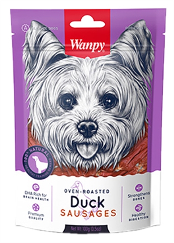 Wanpy oven-roasted duck sausages | 100 gr