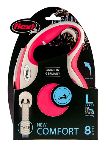 Flexi rollijn new comfort tape | rood, l 8 mtr