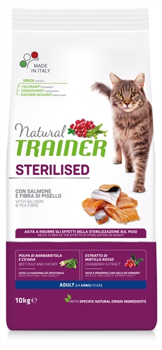 Natural trainer cat sterilised salmon