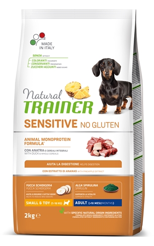 Natural trainer dog adult mini sensitive duck