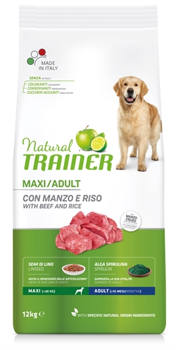 Natural trainer dog adult maxi beef / rice