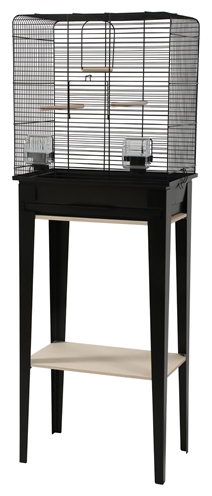 Zolux vogelkooi chic loft | 124x44,5x28 cm - zwart