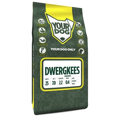 Yourdog dwergkees senior 6 kg | gezond voer voor oudere honden