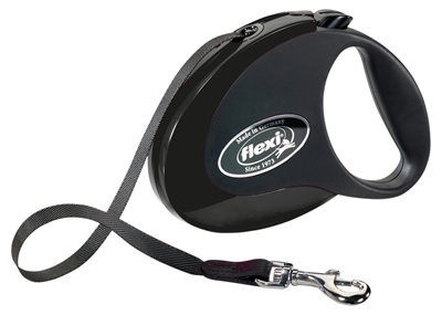 Flexi rollijn style tape zwart | s 3 mtr tot 12 kg