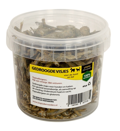 Utopia gedroogde visjes kat | 60 gr