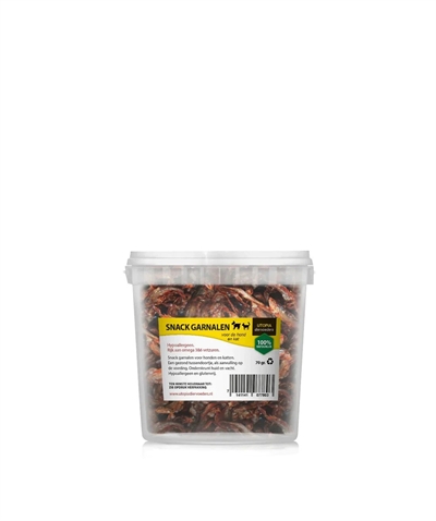 Utopia gedroogde snackgarnalen 70 gr | gezonde snack