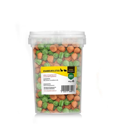 Utopia knabbelbolletjes 165 gr | crunchy snack voor dieren
