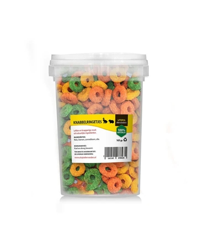 Utopia knabbel ringetjes | 165 gr