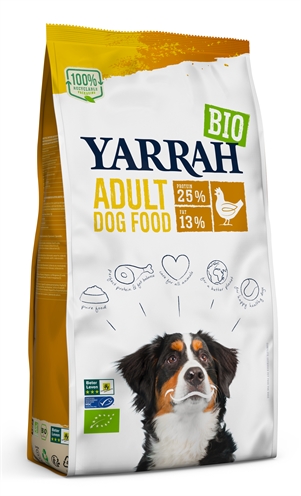 Yarrah biologische hondenbrokken kip 15 kg | natuurlijk voer