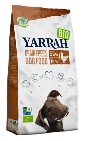 Yarrah biologische brokken graanvrij dog kip/vis | 10 kg