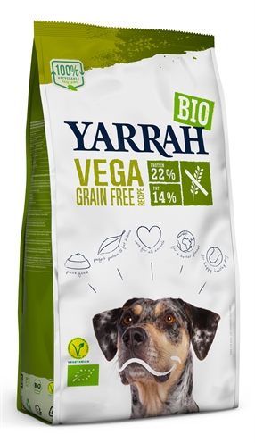 Yarrah dog biologische brokken vega tarwevrij 2 kg | ultra sensitive