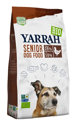 Yarrah biologische hondenbrokken senior | 10 kg