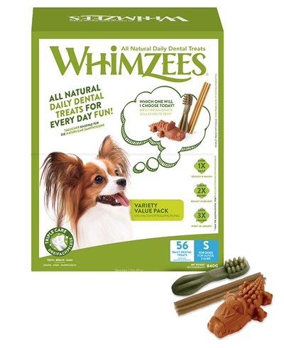 Whimzees variety box | small 56 st hondensnacks