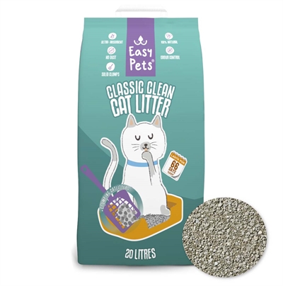 Easypets kattenbakvulling | classic clean 20 ltr klontvormend