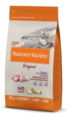 Natures variety original sterilized turkey no grain | 1,25 kg