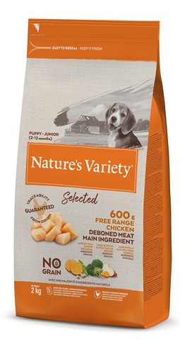 Natures variety selected junior free range chicken 2 kg | hondenvoer
