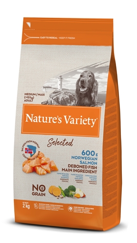 Natures variety selected adult medium norwegian salmon | 2 kg