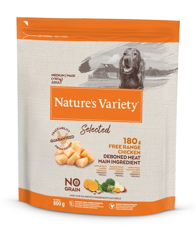 Natures variety selected adult medium free range chicken