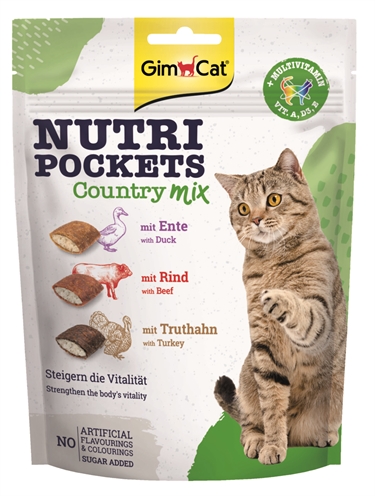 Gimcat nutri pockets country mix | 150 gr