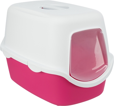 Zzztrixie kattenbak vico roze / wit