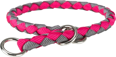 Trixie halsband hond cavo half-slip fuchsia/grafiet grijs | 35-41x1,2 cm