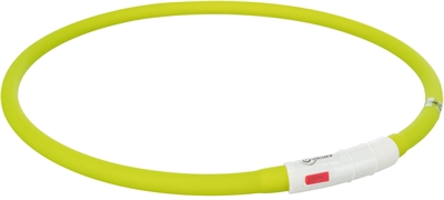 Trixie lichtgevende halsband hond | groen 70x1 cm oplaadbaar