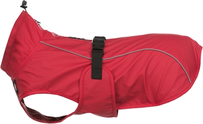 Trixie regenjas hond vimy rood | rug 50 cm, buik 48-66 cm