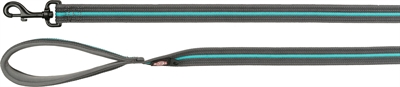 Trixie hondenriem fusion grafiet/groen | 180x1,7 cm