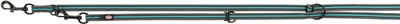 Trixie hondenriem fusion 200x1,7 cm | grafiet grijs / oceaan blauw