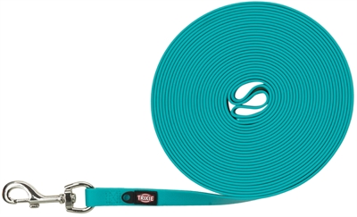 Trixie hondenriem easy life oceaan blauw / turquoise | 10 mtr x 1,7 cm
