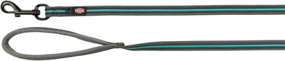 Trixie hondenriem sleeplijn fusion grafiet grijs / oceaan blauw