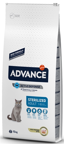 Advance cat sterilized turkey | 15 kg