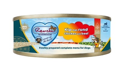 Renske hond vers vlees kip / rund | 24x95 gr