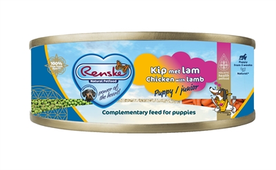 Renske hond pup/junior vers vlees kip / lam | 24x95 gr