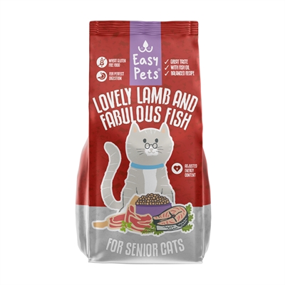 Easypets lovely lamb & fish senior kattenvoer | 1,5 kg