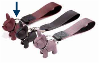 Croci sleutelhanger bulldog rood