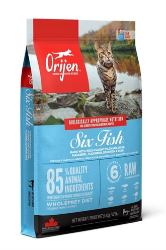 Orijen whole prey 6 fish cat | 5,4 kg