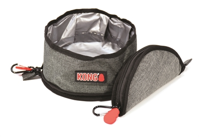 Kong opvouwbare drink-/voerbak 2 ltr | handig voor onderweg