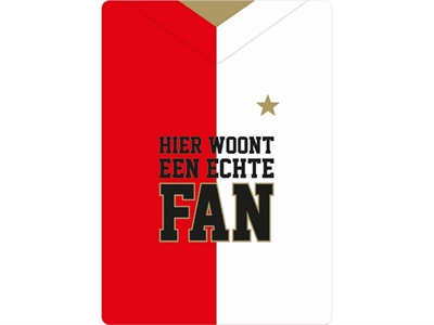 Plenty gifts waakbord blik feyenoord fan | 21x15 cm