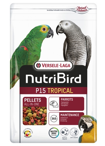 Nutribird p15 tropical onderhoudsvoeder | 3 kg