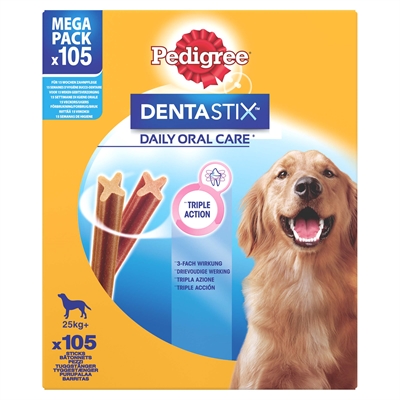 Pedigree dentastix maxi | actiepack 105 st 4050 gr