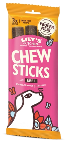 Lily's kitchen chew sticks met beef | 120 gr 3 st